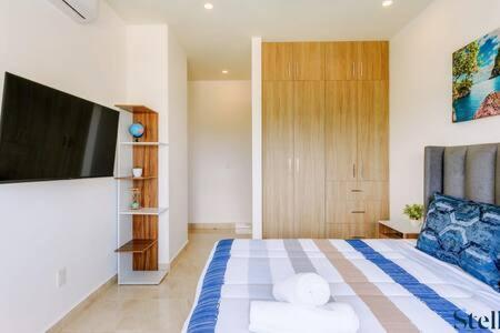 New Complex Style With Amenities Near Downtown 7min Сasa de vacaciones Playa del Carmen